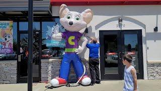 Chuck E Cheese Giant Inflatable! Madison TN Grand Re Opening