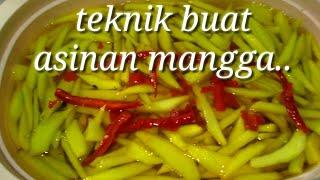 TEKNIK DAN TRIK MENGURANGI RASA ASAM MANGGA MUDA  PADA ASINAN MANGGA