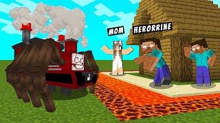 CHOO CHOO Charles vs Herobrine's Best Defense in Minecraft