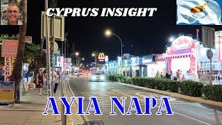 Nissi Avenue, Ayia Napa Cyprus - An Evening Stroll.