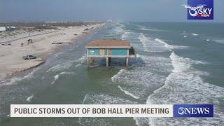 Public storms out of Bob Hall Pier meeting