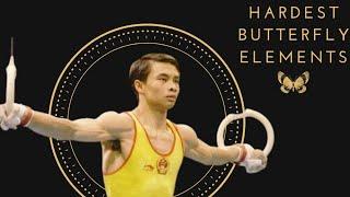 HARDEST BUTTERFLY ELEMENTS!!! Gymnastics Rings Elements!