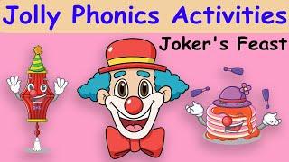 Jolly Phonics Activities for kids - Joker's Feast  | Letter J