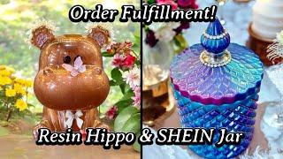 #638 Order Fulfillment Of An Adorable Hippo and SHEIN Jar With Split Cup