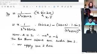 To find particular integral for a product of xV and example on variation of parameters method