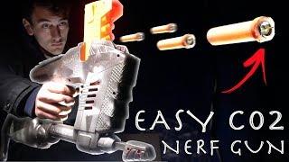 How To Make a C02 NERF GUN! + Exploding Darts (Super Simple)