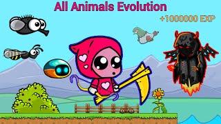 All Animals Evolution With The Cute Valentines Reaper (EvoWorld.io)