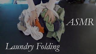 Laundry Folding, ASMR-style (fabric sounds, no talking)