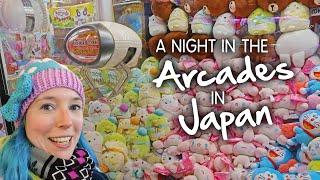 A Night in the ARCADES in Sendai, Japan