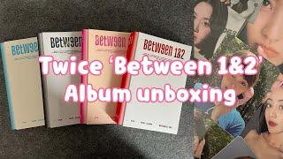 ⋆｡˚Twice 'Between 1&2' | all 4 versions unboxing | ТВАЙС распаковка⋆｡˚