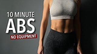 10 Min ABS Workout / Strong Core & Abs/ No Equipment/- Fit By Angela