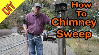 Chimney Sweep Chimney Cleaning how to clean your chimney.  Flue Cap Tools