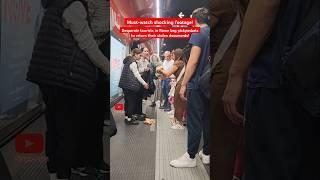  MUST-WATCH: Desperate tourists in Rome beg pickpockets to return their stolen documents!  #Viral