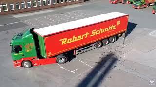 LKW aus der Vogelperspektive - Robert Schmitz Spedition Hagen