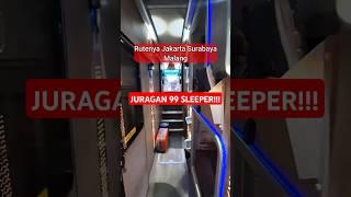 Bus Sleeper Class Juragan 99 jakarta surabaya malang recomended #busjuragan99