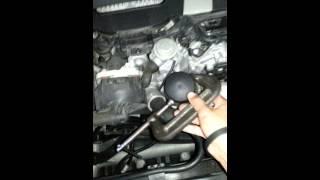 Easy way to remove Mercedes Benz oil filter cap