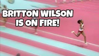 Britton Wilson Shocks The World! 49.48 For Indoor 400 | 2023 NCAA Indoor Championships