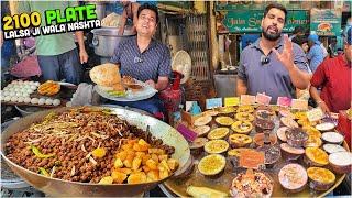 45/- Purani Dilli Indian Street Food  Lalsa Chole Bhature, Desi Ghee Kachori, Jain Rabdi Bhandar