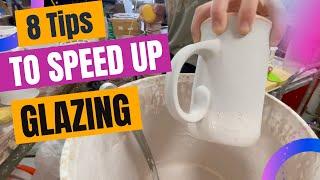 8 Tips to speed up glazing pottery