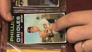 1971 Topps Baseball Unopened Rack Pack Break - Part 1