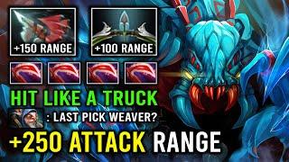 WTF +250 Attack Range Annoying Shukuchi NEW Hyper Mid Weaver Hit Like a Truck Dota 2