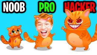 NOOB vs PRO vs HACKER In BUBBU!? (ALL LEVELS!)