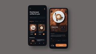 coffee UI ‍ cloning dribbble designs using FLUTTER 