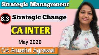 Chapter 8.3 ll Strategic Change ll SM for CA IPCC / INTER ll CA Anushri Agrawal