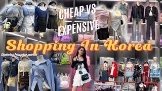 Shopping in korea | Cheap vs expensive places l Exploring Hongdae market l Go to mall l indian KR