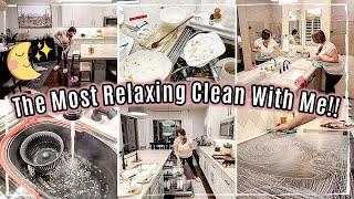 THERAPEUTIC AFTER DARK CLEAN WITH ME  SAHM CLEANING ROUTINE & CLEANING MOTIVATION