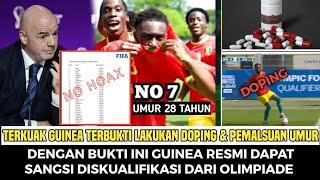 TERKUAK SUDAH GUINEA GUNAKAN DATA UMUR PALSU & DOPING, KEMENANGAN GUINEA HARUS DI BATALKAN.