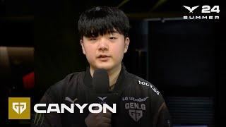 Canyon 인터뷰 | GEN vs. DRX | 06.28 | 2024 LCK 서머 스플릿