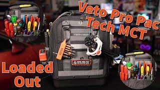 Veto Pro Pac Tech MCT Loaded Out Tool Bag for Electricians Hvac Handyman Mechanic