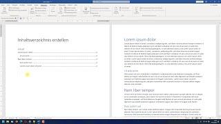 Word Inhaltsverzeichnis erstellen – Tutorial, Anleitung