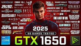 GTX 1650 Test in 50 Games in 2025