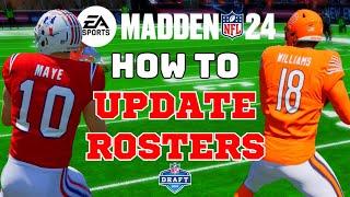 HOW TO GET UPDATED DRAFT ROSTERS IN MADDEN 24 - NFL DRAFT 2024