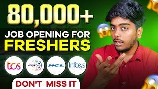 Good news - 80K openings in IT  | job opening for fresher 2024