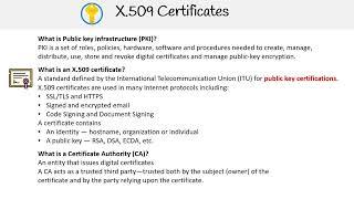 AZ 305 — X 509 Certificates