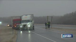 Winter weather causing havoc on Kansas roads