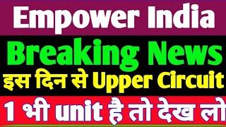 Empower India today news | Empower India share latest news | Empower India share Target