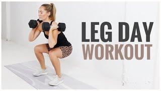 Leg Day STRENGTH Workout // For LEAN Legs