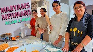 Maryam: Pure Afghan Lady in the Kitchen | اشپزي مريم جان واقعن افغاني است | Hila & Massi Vlog 133