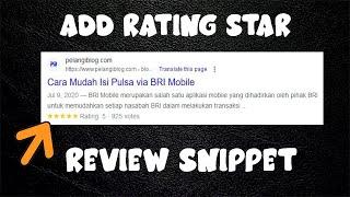 How to Add Star Rating in Blogger?