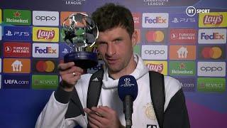 Thomas Müller at it again! Bayern star delivers entertaining interview after aggregate win vs PSG 