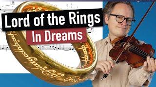 In Dreams from "The Lord of the Rings" | Violin Sheet Music | Movie Theme | Piano Accompaniment