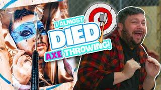 I went Axe Throwing and almost DIED! | Christian Hull