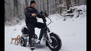 Mobility Scooter in the SNOW Adult tricycle 30MPH All Wheel Drive #Shorts