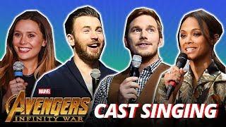 Full Cast of Avengers: Infinity War Singing (REAL VOICE!!!)