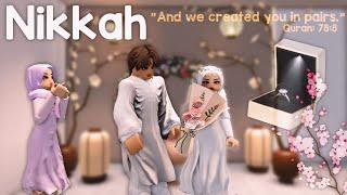 Nikkah 2024  Noor x Ali  w/ Voice, Marriage ‍️‍ , Roblox Vlog, Engagement, Proposal 