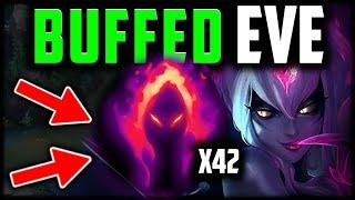 BUFFED EVELYNN JUNGLE HUGE SCALING! (42 DH STACKS) How to Play Evelynn & Carry Low Elo